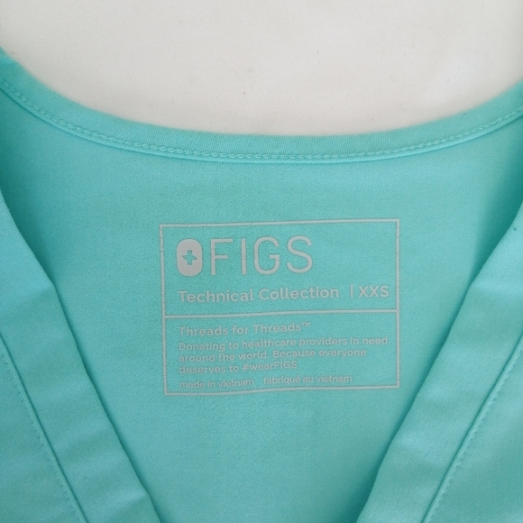 Figs Casma 3 Pocket Scrub Top Limited Edition Colour XXS - Picture 9 of 15